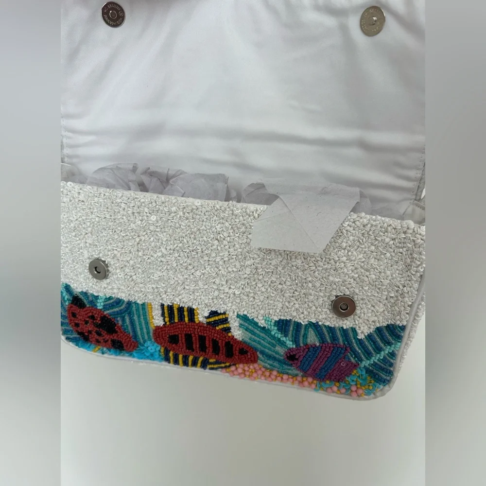 Viral Beaded Fish Colorful Shoulder Bag
